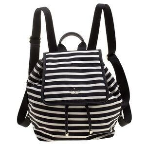 NWT Kate Spade Molly Classic Striped Nylon Backpack